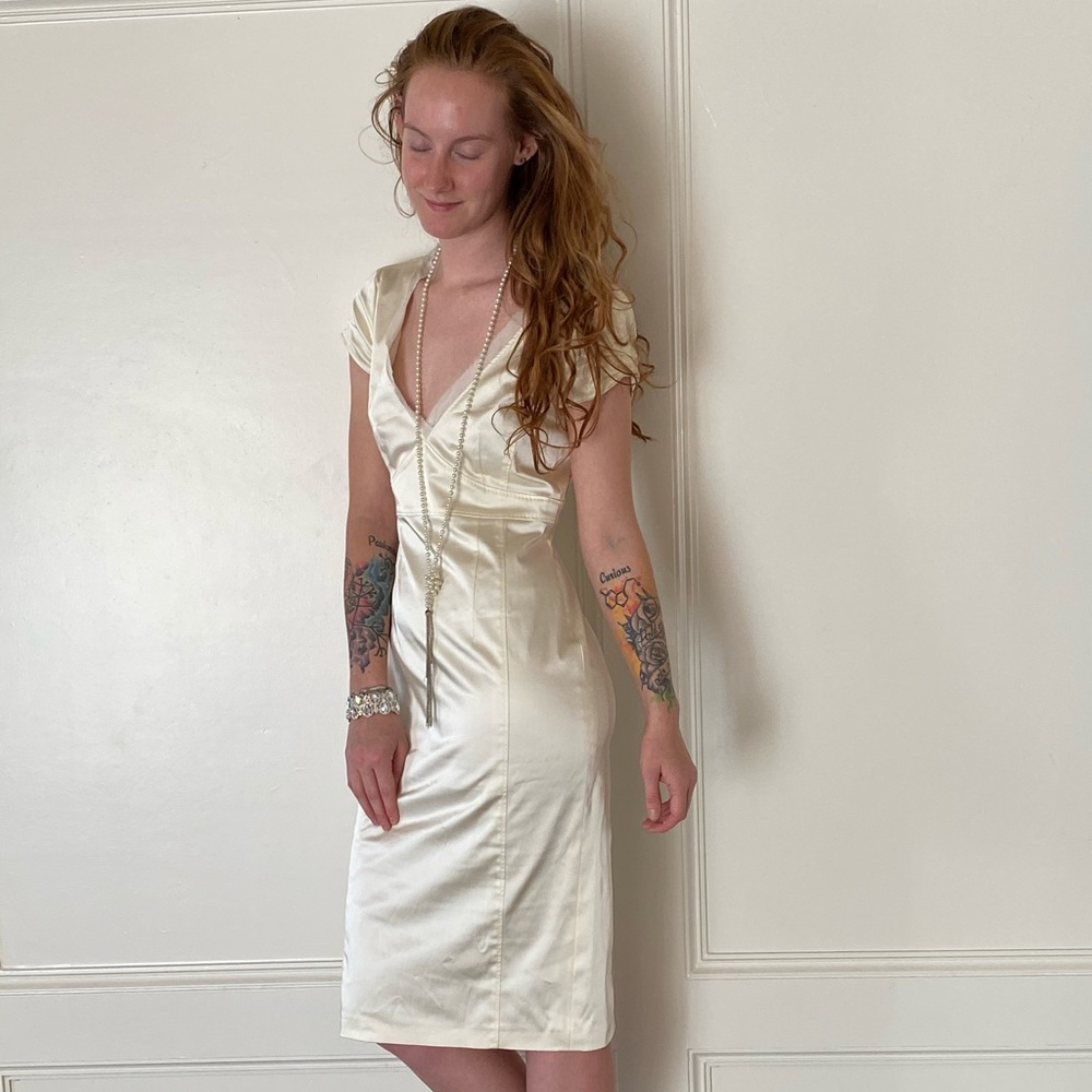NWT Ivory colored sumptuous elegant dress
